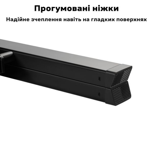Драбина стрем'янка алюмінієва побутова 4 сходинки, з ручкою, складна, до 150 кг | DOAKT Air AR4 Black AR4-BK фото